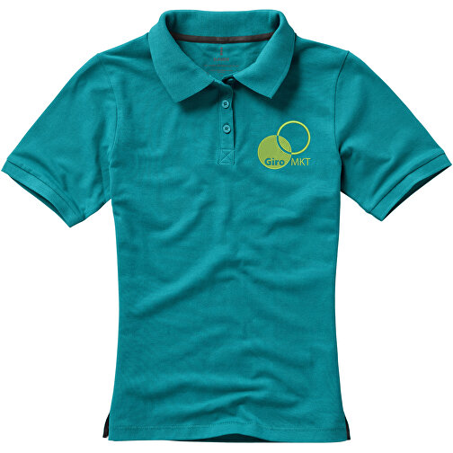 Calgary Poloshirt Für Damen , aquablau, Piqué Strick  Baumwolle, 200 g/m2, XL, , Bild 4