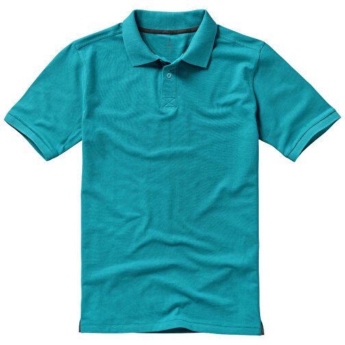 Calgary Poloshirt Für Herren , aquablau, Piqué Strick 100% BCI Baumwolle, 200 g/m2, XL, , Bild 7