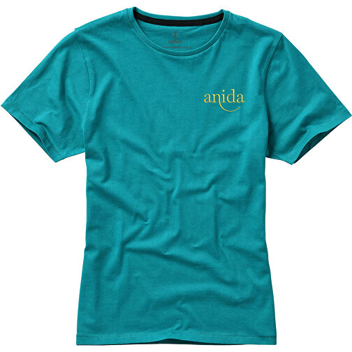 Nanaimo – T-Shirt Für Damen , aquablau, Single jersey Strick 100% BCI Baumwolle, 160 g/m2, XXL, , Bild 4