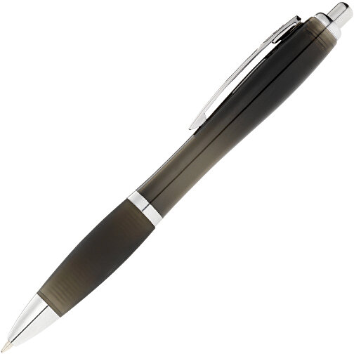 Nash transparent kulepenn med sort gummigrep, Bilde 3