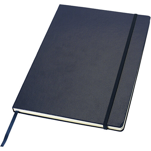 Executive A4 Hard Cover Notizbuch , blau, Karton, Lederimitat Papier, 29,80cm x 1,50cm x 20,90cm (Länge x Höhe x Breite), Bild 1
