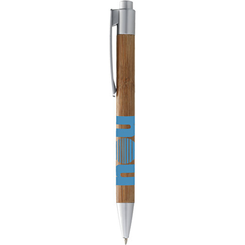 Borneo Kugelschreiber , silber, Bambus, 14,10cm (Länge), Bild 5