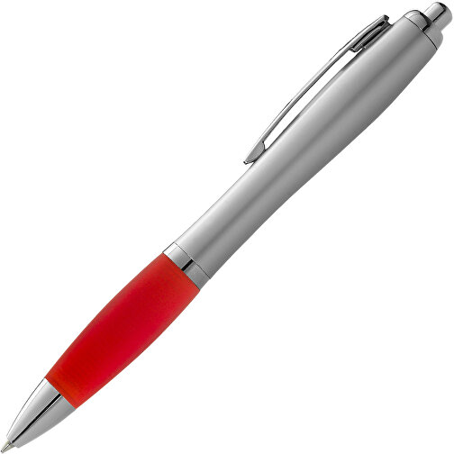 Nash kulepenn med sølvfarget kropp og farget gummigrep, Bilde 2