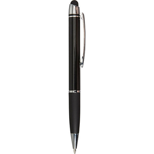 Kugelschreiber Aus Metall Pascaline , schwarz, ABS, Aluminium, Plastik, Metall, , Bild 1
