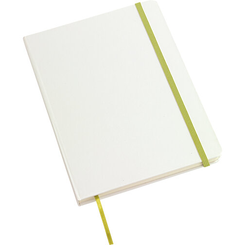 Notizbuch AUTHOR Im DIN-A5-Format , grün, weiß, Papier, 20,70cm x 1,20cm x 14,20cm (Länge x Höhe x Breite), Bild 1