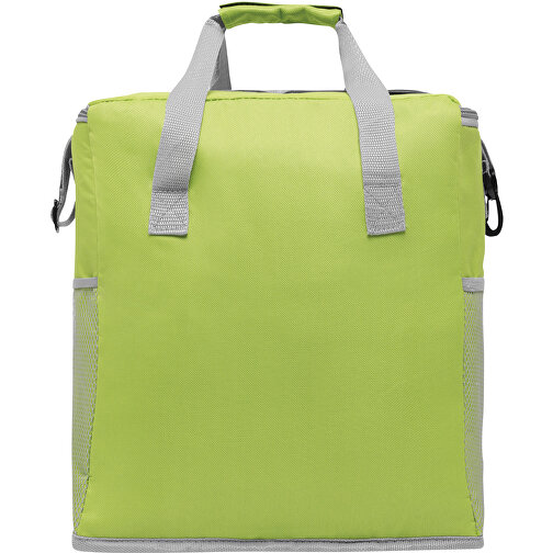 Kühltasche FROSTY , grau, grün, 600D Polyester, 32,00cm x 37,00cm x 23,00cm (Länge x Höhe x Breite), Bild 4