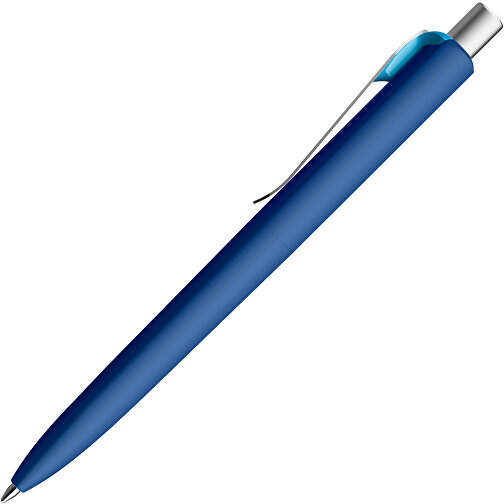 Prodir DS8 PSR Push Kugelschreiber , Prodir, klassikblau/silber satiniert/cyan, Kunststoff/Metall, 14,10cm x 1,50cm (Länge x Breite), Bild 4
