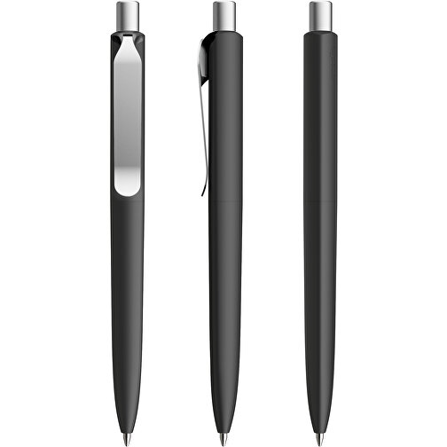 Prodir DS8 PSR Push Kugelschreiber , Prodir, schwarz/silber satiniert, Kunststoff/Metall, 14,10cm x 1,50cm (Länge x Breite), Bild 6