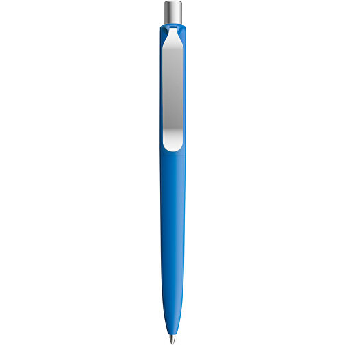 Prodir DS8 PSR Push Kugelschreiber , Prodir, trueblue/silber satiniert, Kunststoff/Metall, 14,10cm x 1,50cm (Länge x Breite), Bild 1