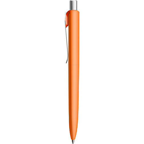 Prodir DS8 PSR Push Kugelschreiber , Prodir, orange/silber satiniert, Kunststoff/Metall, 14,10cm x 1,50cm (Länge x Breite), Bild 2