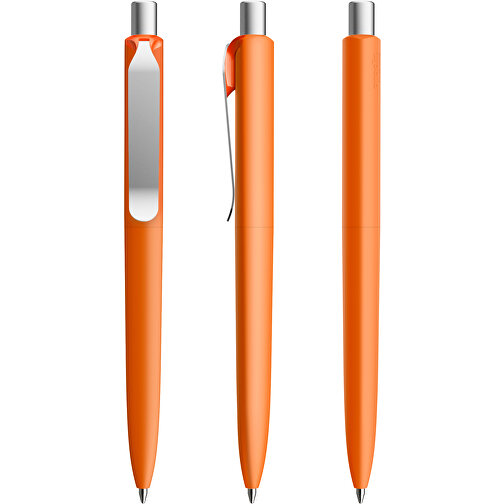 Prodir DS8 PSR Push Kugelschreiber , Prodir, orange/silber satiniert, Kunststoff/Metall, 14,10cm x 1,50cm (Länge x Breite), Bild 6