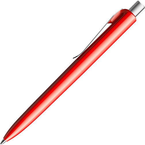 Prodir DS8 PSP Push Kugelschreiber , Prodir, rot/silber satiniert, Kunststoff/Metall, 14,10cm x 1,50cm (Länge x Breite), Bild 4