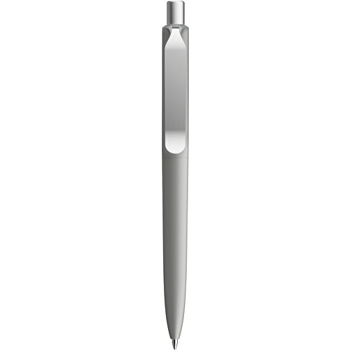 Prodir DS8 PSM Push Kugelschreiber , Prodir, delfingrau/silber satiniert, Kunststoff/Metall, 14,10cm x 1,50cm (Länge x Breite), Bild 1