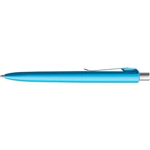 Prodir DS8 PSM Push Kugelschreiber , Prodir, cyanblau/silber satiniert, Kunststoff/Metall, 14,10cm x 1,50cm (Länge x Breite), Bild 5
