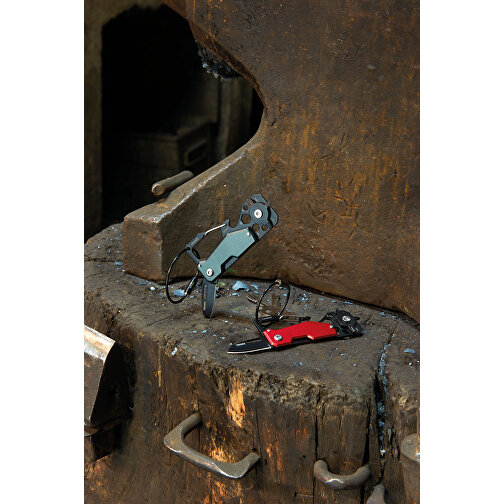 TROIKA Mini-Werkzeug TOOLINATOR , Troika, schwarz, titanfarben, Aluminium, Edelstahl, 8,50cm x 0,80cm x 3,90cm (Länge x Höhe x Breite), Bild 5