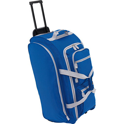 Trolley-Reisetasche 9P , blau, grau, 600D Polyester, 75,00cm x 33,00cm x 30,50cm (Länge x Höhe x Breite), Bild 1