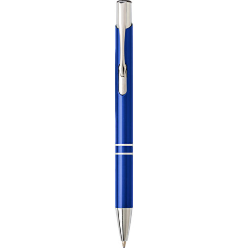 Kugelschreiber Aus Aluminium Delia , blau, Aluminium, Metall, , Bild 1