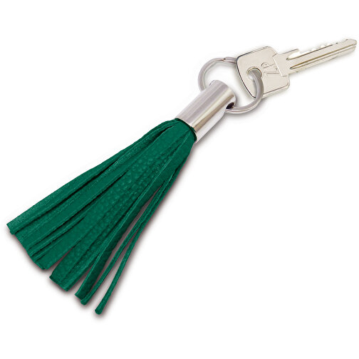 Schlüsselanhänger , grün, Donato Rindleder, 11,00cm x 2,00cm (Länge x Breite), Bild 1