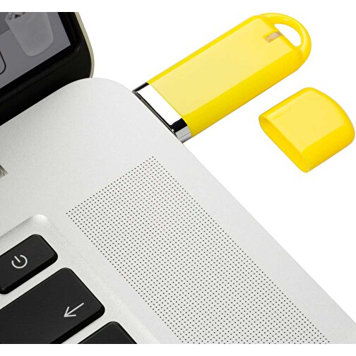 USB-Stick Focus Matt 2.0 4GB , Promo Effects MB , gelb MB , 4 GB , Kunststoff MB , 3 - 10 MB/s MB , , Bild 4