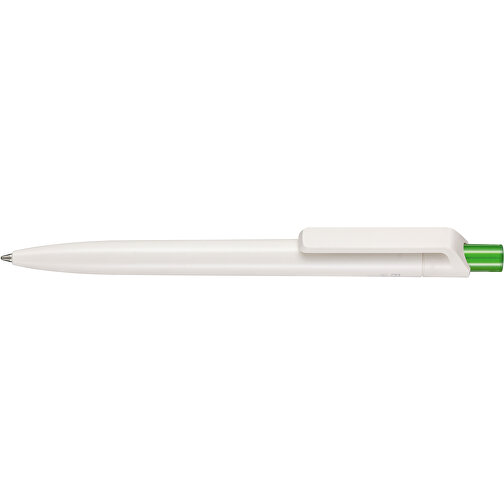 Kugelschreiber BIO-INSIDER , Ritter-Pen, weiß bio/gras grün TR., ABS-Kunststoff, 14,20cm (Länge), Bild 3