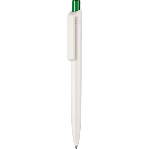 Kugelschreiber BIO-INSIDER , Ritter-Pen, weiß bio/limonen-grün TR/FR, ABS-Kunststoff, 14,20cm (Länge), Bild 1