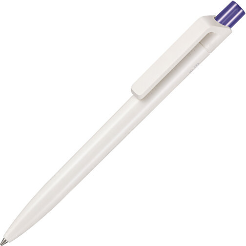 Kugelschreiber BIO-INSIDER , Ritter-Pen, weiß bio/pflaume-lila TR/FR, ABS-Kunststoff, 14,20cm (Länge), Bild 2