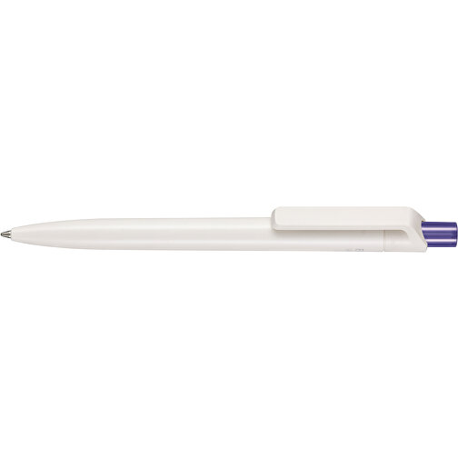 Kugelschreiber BIO-INSIDER , Ritter-Pen, weiß bio/pflaume-lila TR/FR, ABS-Kunststoff, 14,20cm (Länge), Bild 3