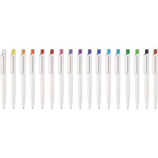 Kugelschreiber BIO-INSIDER , Ritter-Pen, weiss bio/pflaume-lila TR/FR, ABS-Kunststoff, 14,20cm (Länge), Bild 4