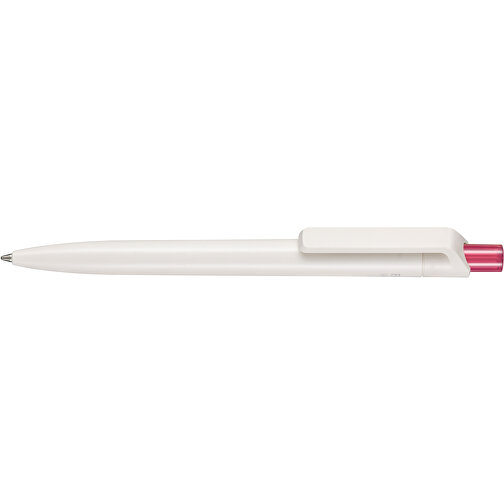 Kugelschreiber BIO-INSIDER , Ritter-Pen, weiß bio/magenta-pink TR/FR, ABS-Kunststoff, 14,20cm (Länge), Bild 3