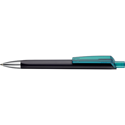 Kugelschreiber TRI-STAR SOFT ST , Ritter-Pen, schwarz/smaragd-grün TR/FR, ABS-Kunststoff, 14,00cm (Länge), Bild 3
