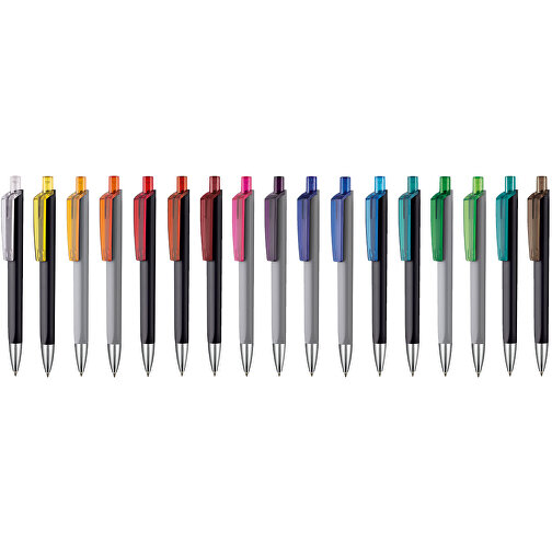 Kugelschreiber TRI-STAR SOFT ST , Ritter-Pen, schwarz/smaragd-grün TR/FR, ABS-Kunststoff, 14,00cm (Länge), Bild 4