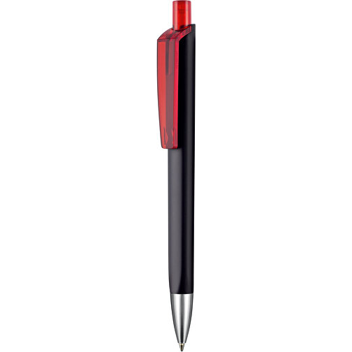 Kugelschreiber TRI-STAR SOFT ST , Ritter-Pen, schwarz/feuer-rot TR/FR, ABS-Kunststoff, 14,00cm (Länge), Bild 1
