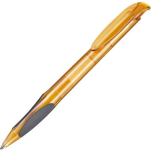 Kugelschreiber Atmos Frozen , Ritter-Pen, mango-gelb TR/FR, ABS-PP-Kunststoff, 14,50cm (Länge), Bild 2