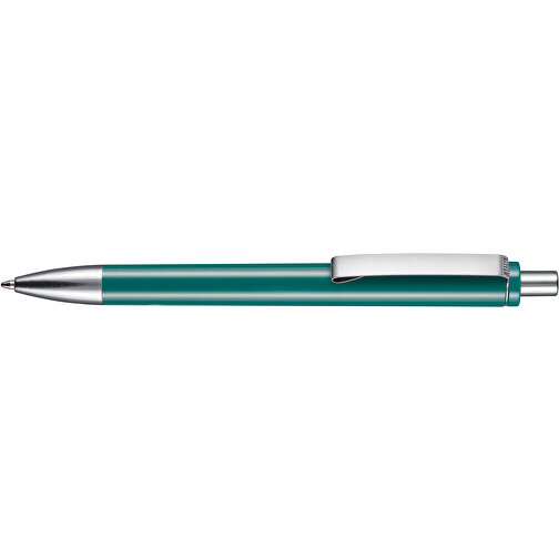 Kugelschreiber EXOS M , Ritter-Pen, petrol-türkis, ABS u. Metall, 14,10cm (Länge), Bild 3
