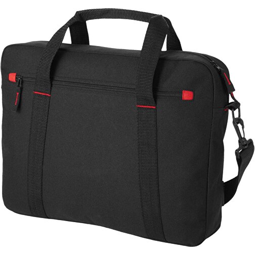 Vancouver 15,4' Laptop-Konferenztasche 6L , schwarz / rot, 600D Polyester, 40,00cm x 30,00cm x 7,00cm (Länge x Höhe x Breite), Bild 1