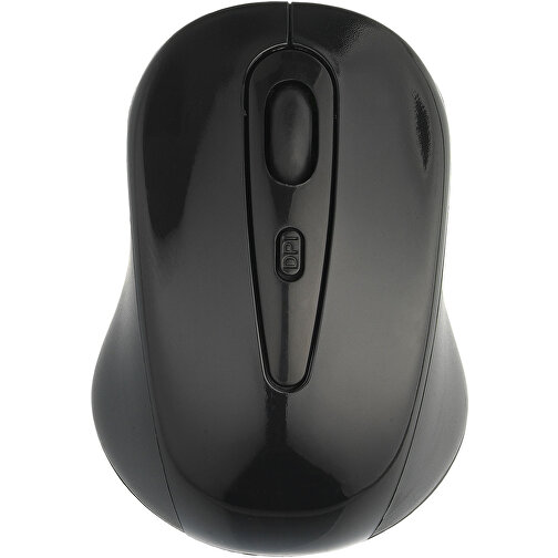 Stanford Kabellose Maus , schwarz, Kunststoff, 9,50cm x 3,50cm x 6,50cm (Länge x Höhe x Breite), Bild 3