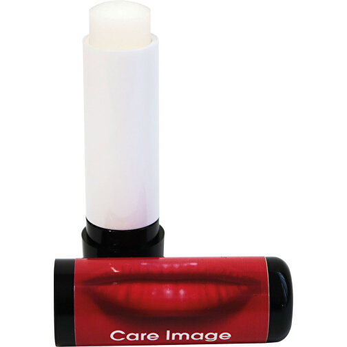 Lippenpflegestift Inkl. 4c Etikett , weiß, Kunststoff, 7,00cm (Höhe), Bild 2
