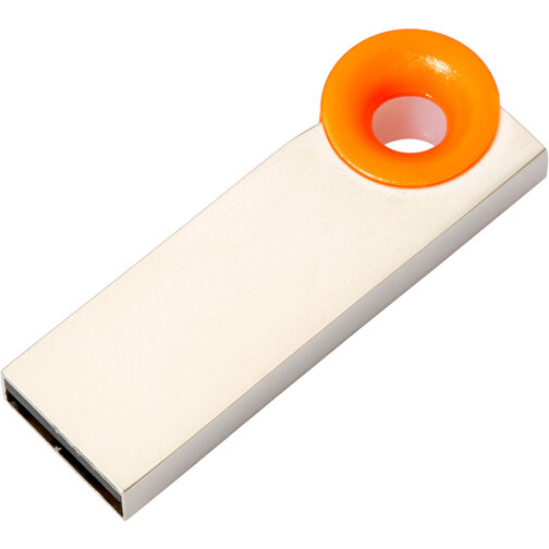 USB-Stick Metall Color 1GB , Promo Effects MB , orange MB , 1 GB , Metall, ABS MB , 3 - 10 MB/s MB , 3,80cm x 0,45cm x 1,20cm (Länge x Höhe x Breite), Bild 1