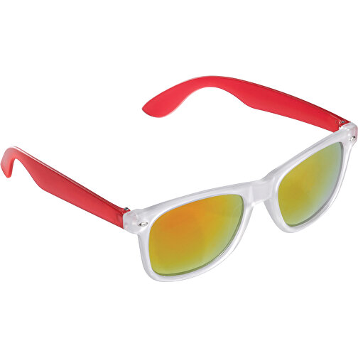 Sonnenbrille Bradley UV400 , transparent rot, Polycarbonat & AC, 15,00cm x 5,00cm x 15,00cm (Länge x Höhe x Breite), Bild 1