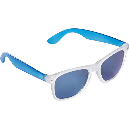 Sonnenbrille Bradley UV400 , transparent blau, Polycarbonat & AC, 15,00cm x 5,00cm x 15,00cm (Länge x Höhe x Breite), Bild 1