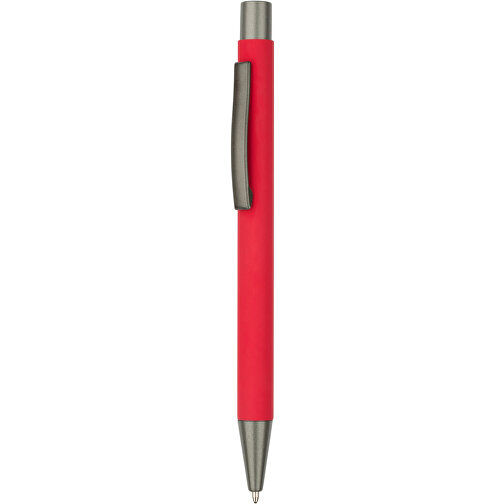 Kugelschreiber Seattle Soft Touch , Promo Effects, rot, Metall, 13,50cm x 0,80cm (Länge x Breite), Bild 1