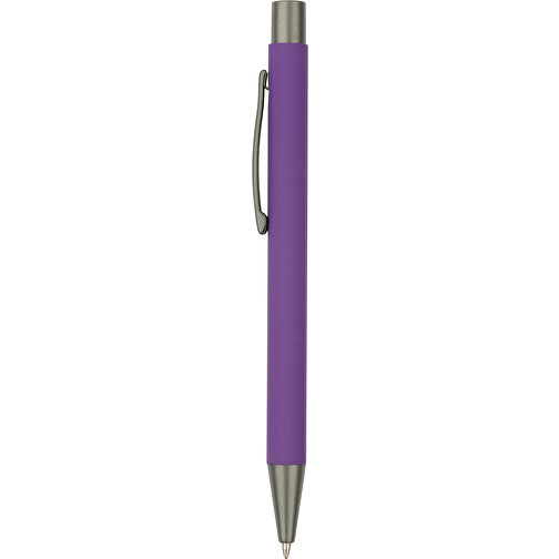 Kugelschreiber Seattle Soft Touch , Promo Effects, lila, Metall, 13,50cm x 0,80cm (Länge x Breite), Bild 2
