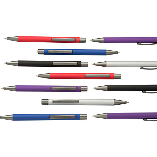 Kugelschreiber Seattle Soft Touch , Promo Effects, blau, Metall, 13,50cm x 0,80cm (Länge x Breite), Bild 5