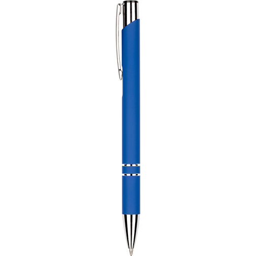 Kugelschreiber New York Soft Touch , Promo Effects, blau, Metall, 13,50cm x 0,80cm (Länge x Breite), Bild 2