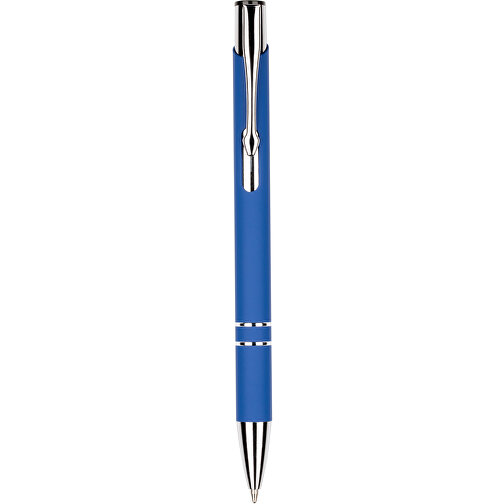 Kugelschreiber New York Soft Touch , Promo Effects, blau, Metall, 13,50cm x 0,80cm (Länge x Breite), Bild 3