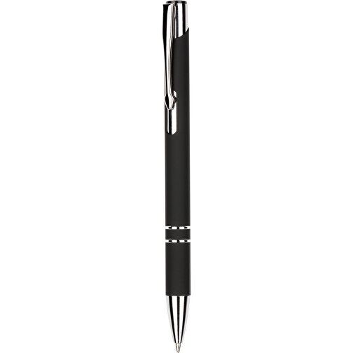 Kugelschreiber New York Soft Touch , Promo Effects, schwarz, Metall, 13,50cm x 0,80cm (Länge x Breite), Bild 1