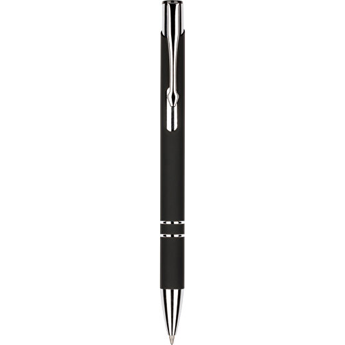 Kugelschreiber New York Soft Touch , Promo Effects, schwarz, Metall, 13,50cm x 0,80cm (Länge x Breite), Bild 3