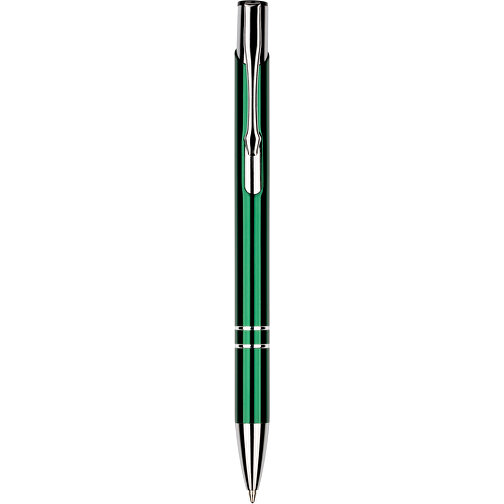 Kugelschreiber New York Glänzend , Promo Effects, grün, Metall, 13,50cm x 0,80cm (Länge x Breite), Bild 3