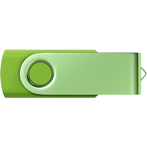 USB-Stick Swing Color 8GB , Promo Effects MB , grün MB , 8 GB , Kunststoff/ Aluminium MB , 3 - 10 MB/s MB , 5,70cm x 1,00cm x 1,90cm (Länge x Höhe x Breite), Bild 2