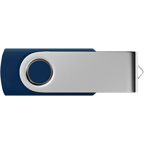 USB-Stick SWING 2.0 8 GB , Promo Effects MB , dunkelblau MB , 8 GB , Kunststoff, Metall MB , 3 - 10 MB/s MB , 5,80cm x 1,09cm x 1,90cm (Länge x Höhe x Breite), Bild 2